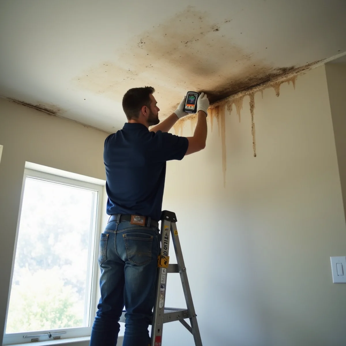 Water damage crossing between units in an HOA-governed condominium in Upland, CA